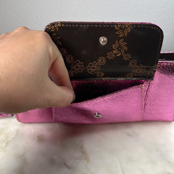 American Bling Pink metallic wallet - Picture 4 of 16